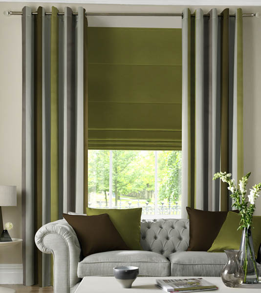 Curtains With Matching Roman Blinds Mini Blinds with Curtains